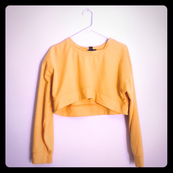 golden yellow crop top